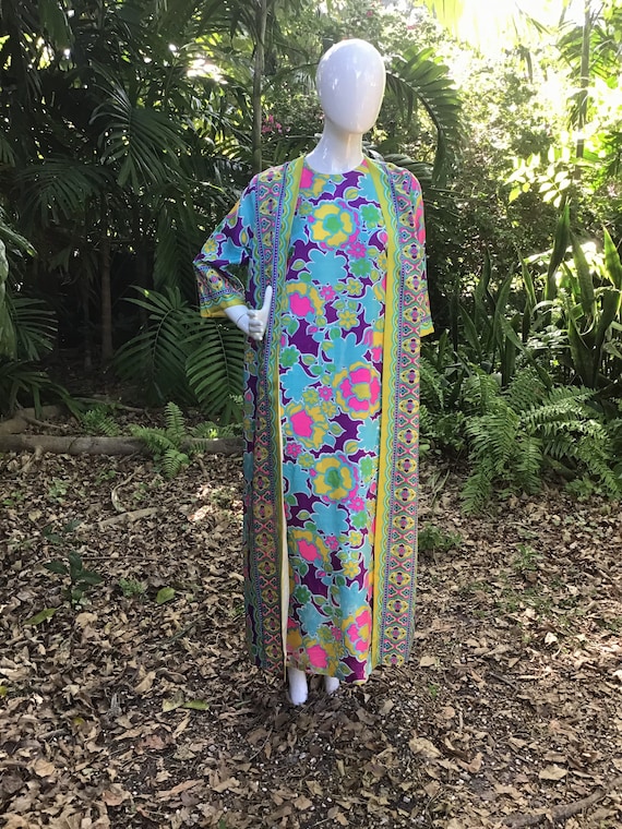 Vintage silk 1960s coatDress