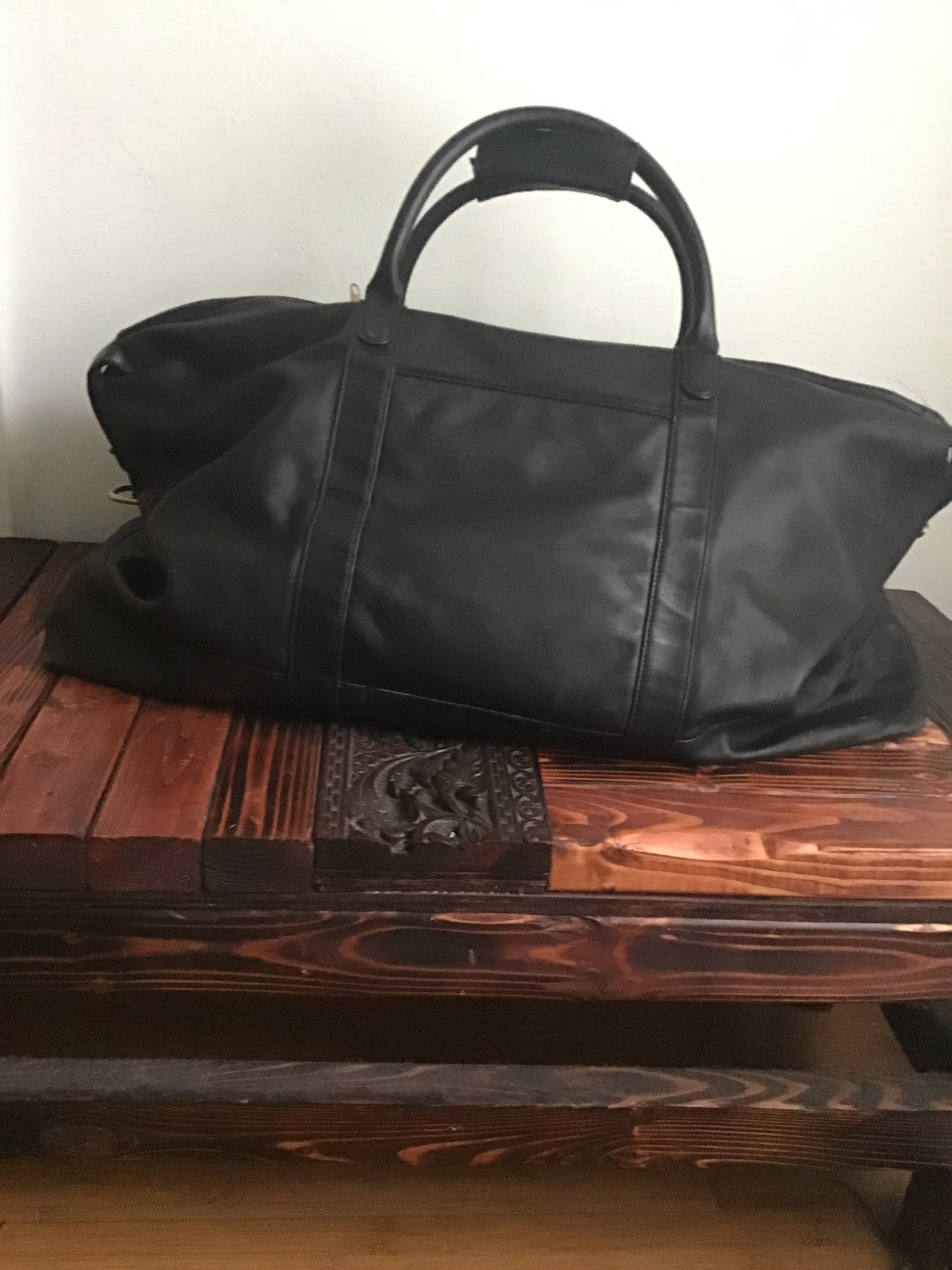 Vintage Coach leather weekend Bag Etsy