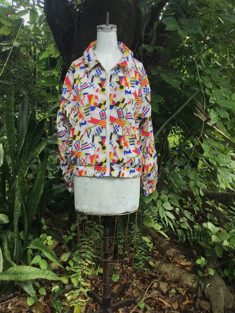 Vintage forever21 Nylon jacket with body suit