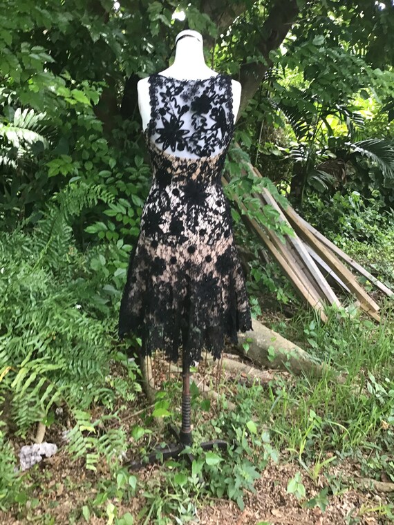 black lace dress beige underneath colored wedding dress wedding dress top bridal lace black tight off the US Size - Made To Order:20