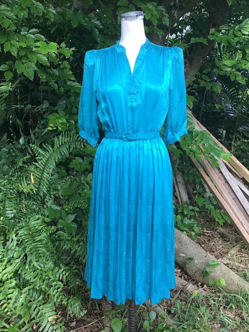 Vintage silk pleated Dress