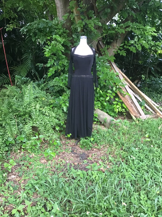 Tadashi Maxi Dress with rhinestone