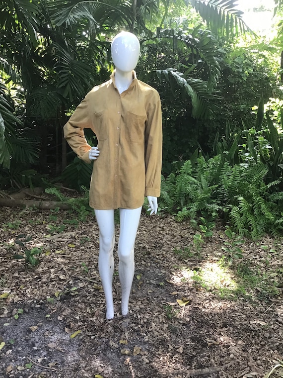 Vintage suede Shirt Monarch