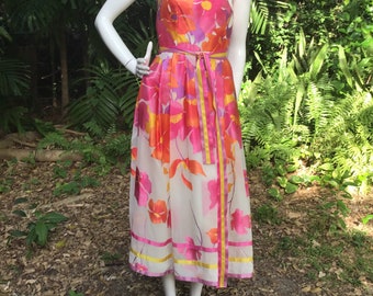 Vintage strapless Joan Leslie Dress