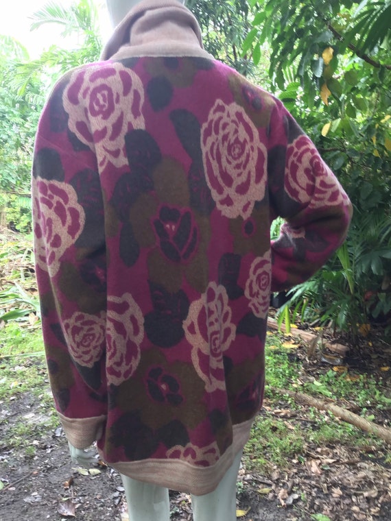 Vintage printed wool Jacket - image 8