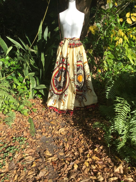 Vintage cotton maxi skirt