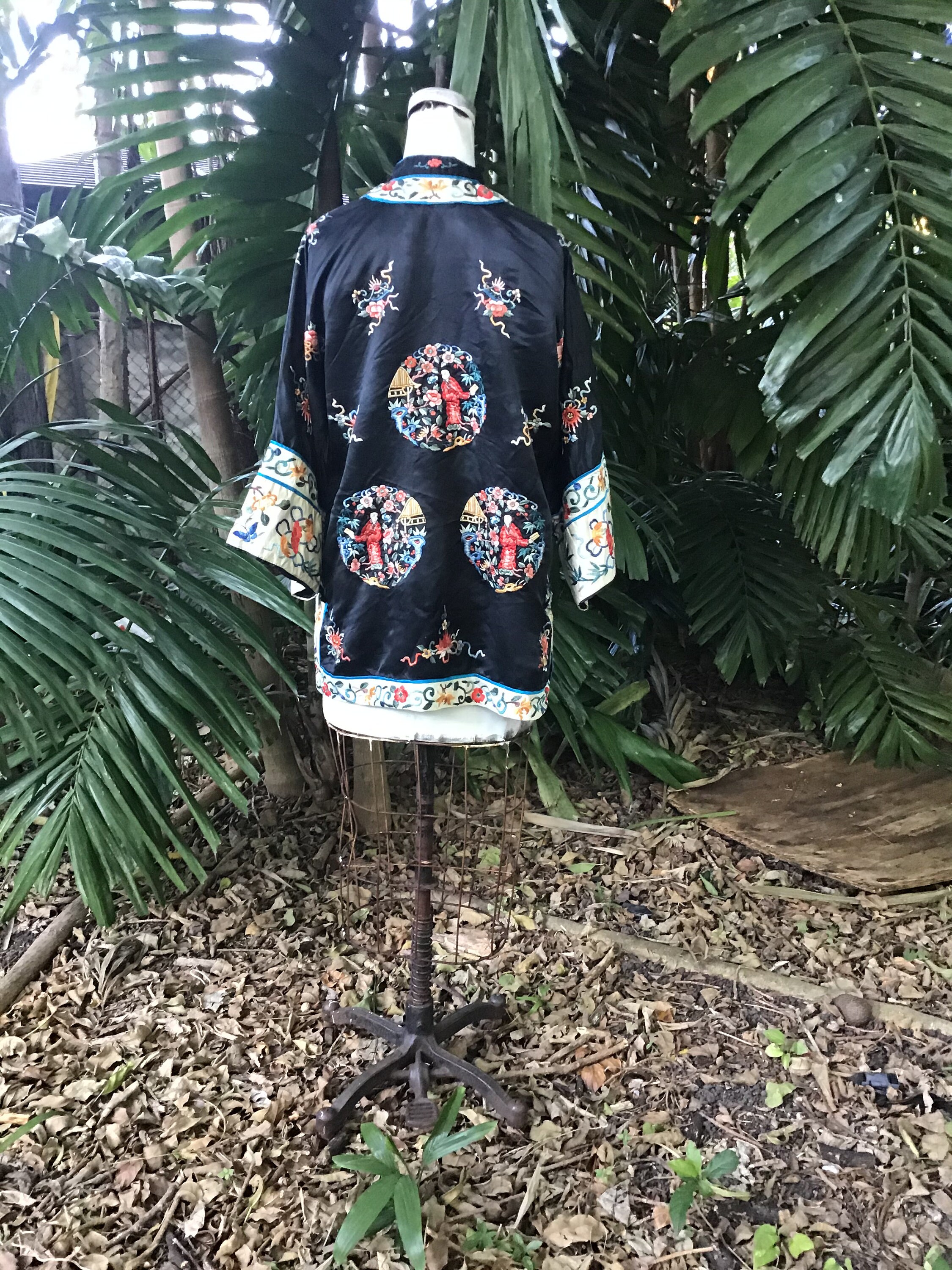 Vintage chinese embroidered best sale jackets