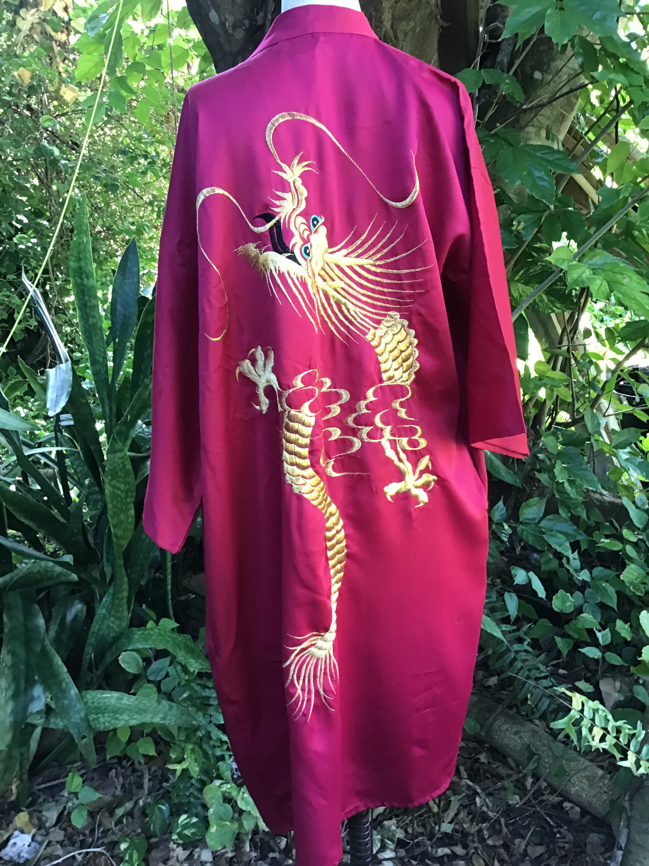 Chinese Feather Robe Chinese Robe With Embroidery - Etsy