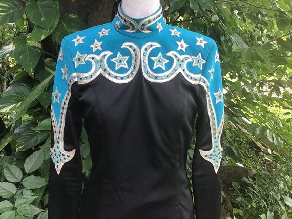 Vintage top with suede and sequins - image 5