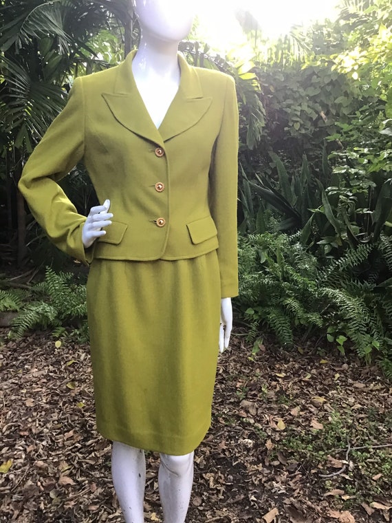 Vintage skirt suit with jacket 1960s - image 4