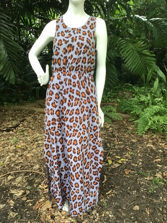 Vintage 80s maxi Dress - image 4