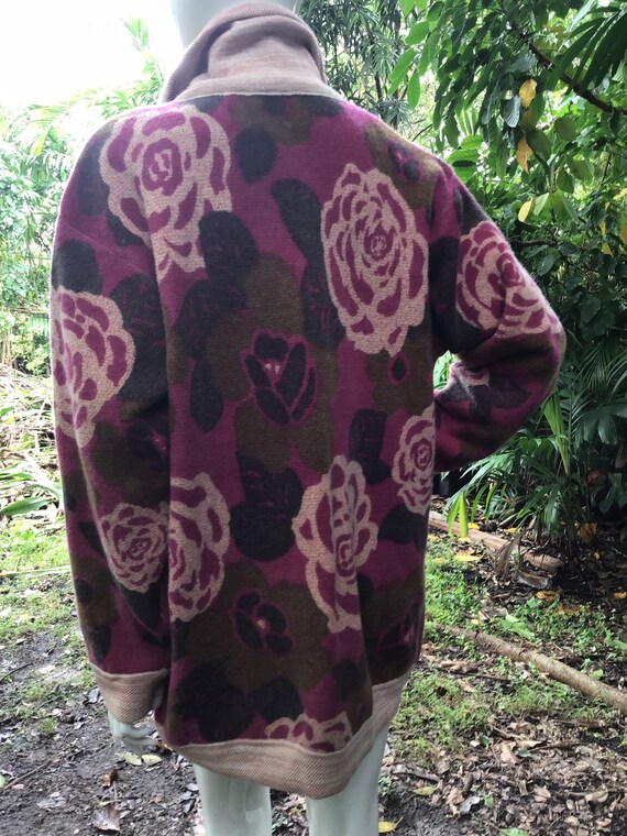 Vintage printed wool Jacket - image 10