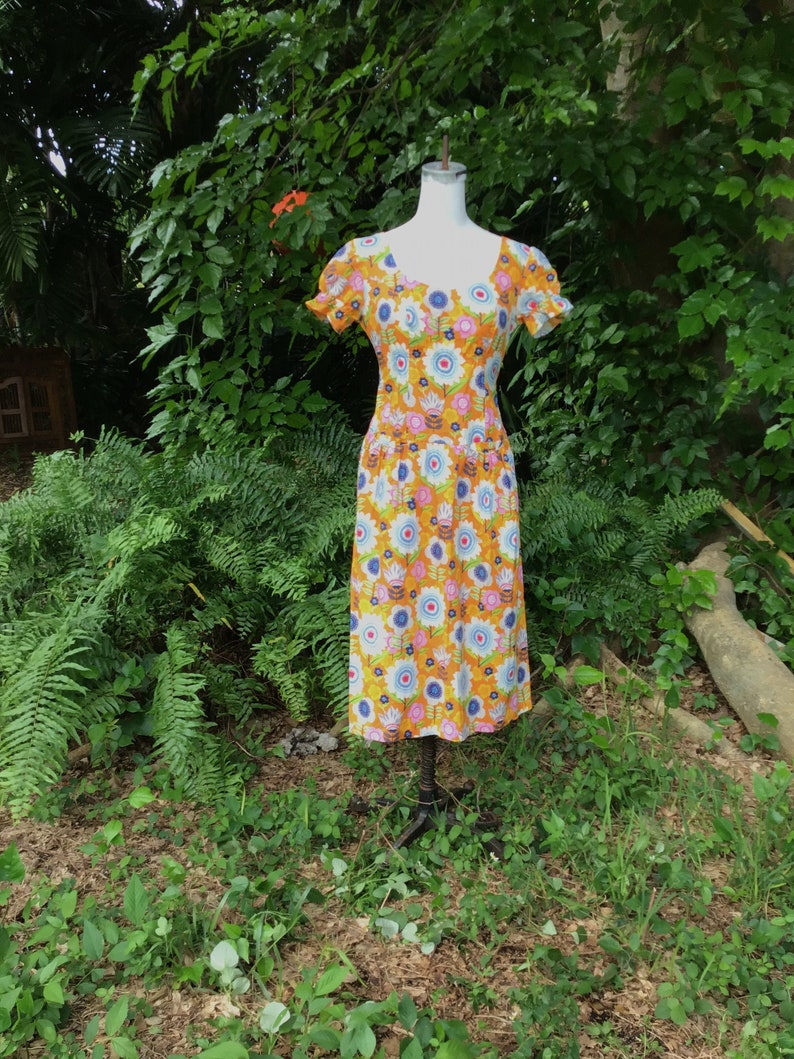 Cotton summer dress 1980s image 1