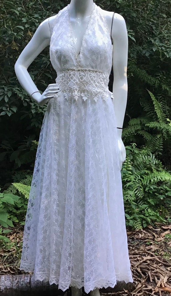 Vintage lace 80s Dress Scot McClintock