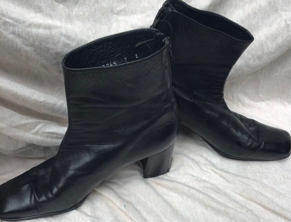 Vintage 90s Stuart Weizmann leather boots - image 1