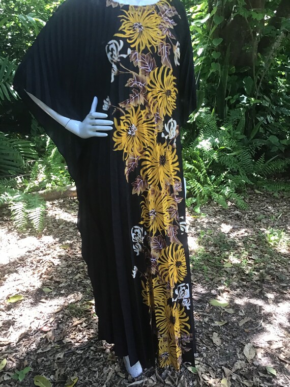 Vintage 60s poly lightweight kaftan - image 4