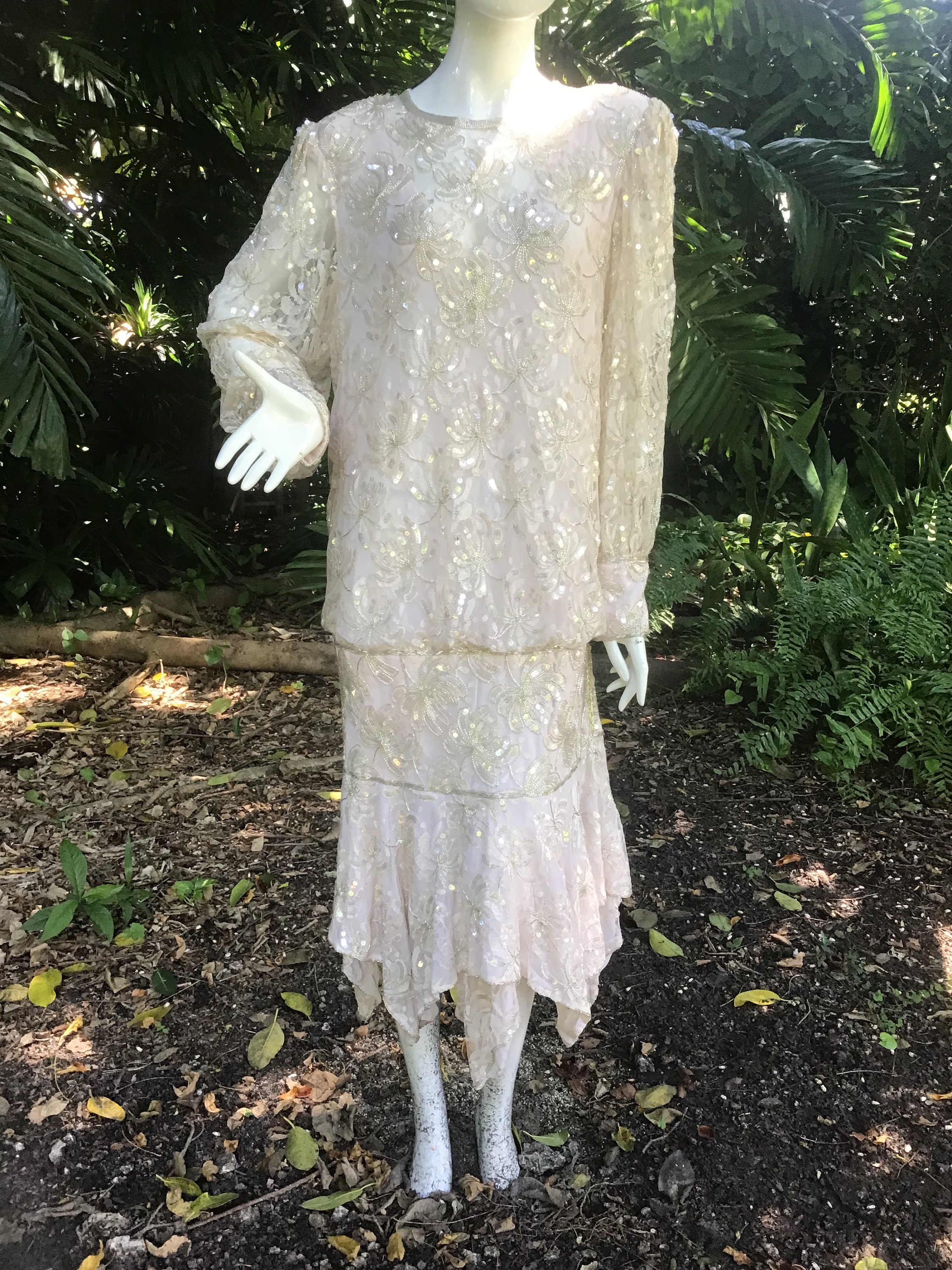 Vintage Judith Ann 90s beaded Dress