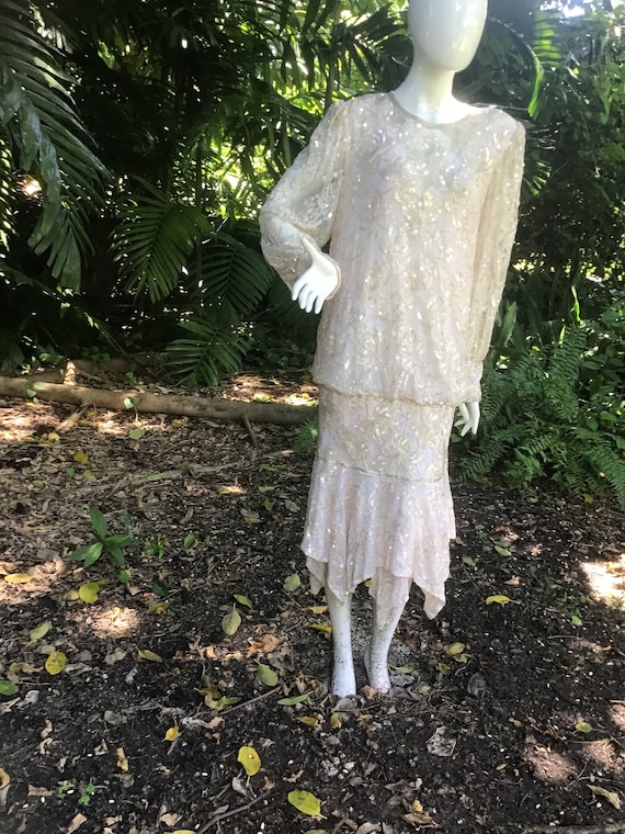 Vintage Judith Ann 90s Beaded Dress