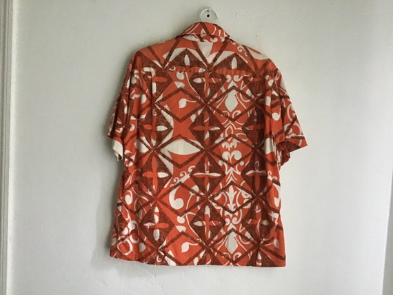 1960s cotton short sleeve shirt from California - image 7