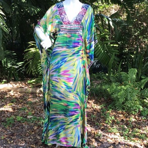 Vintage Kaftan in silk and sequins image 4