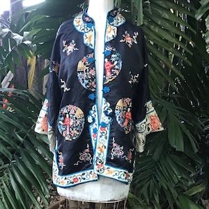 1311 CINTHIA 総柄シルクジャケット 40 イタリア製　ヴィンテージ c4319ea706e663d14da01d5a4316a9