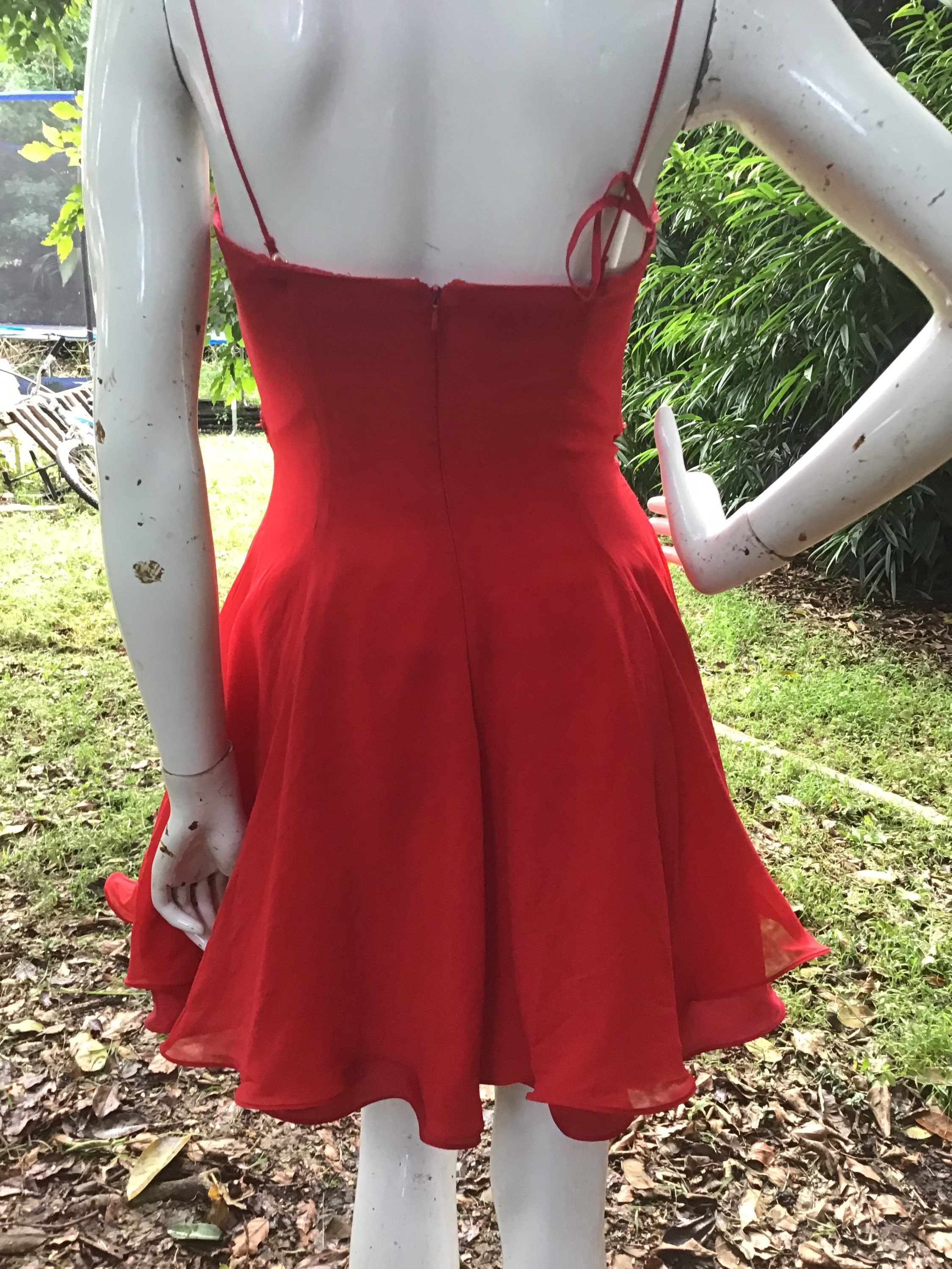 Vintage Cache silk and beaded Dress