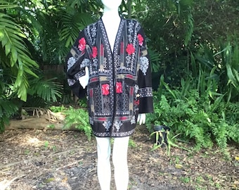 Vintage Johnny Was kimono with pockets