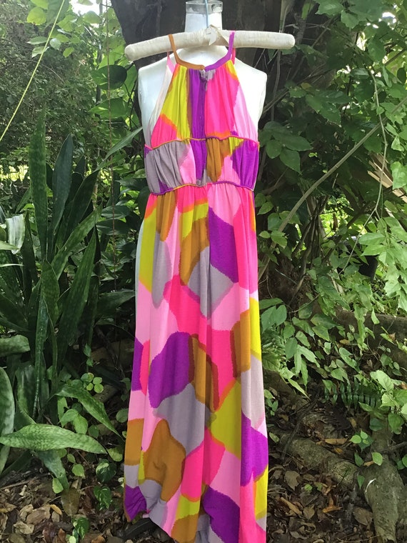 Vintage 70s empire  style Dress - image 3