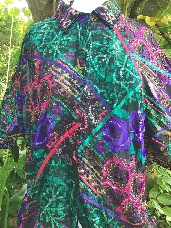 Judith Ann Blouse with sequins - image 3