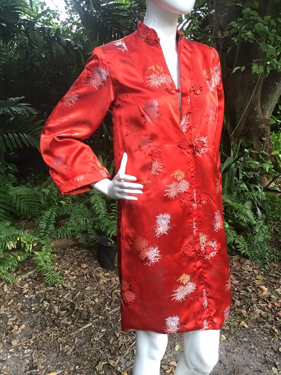 Vintage Chinese brocade silk Coat - image 3