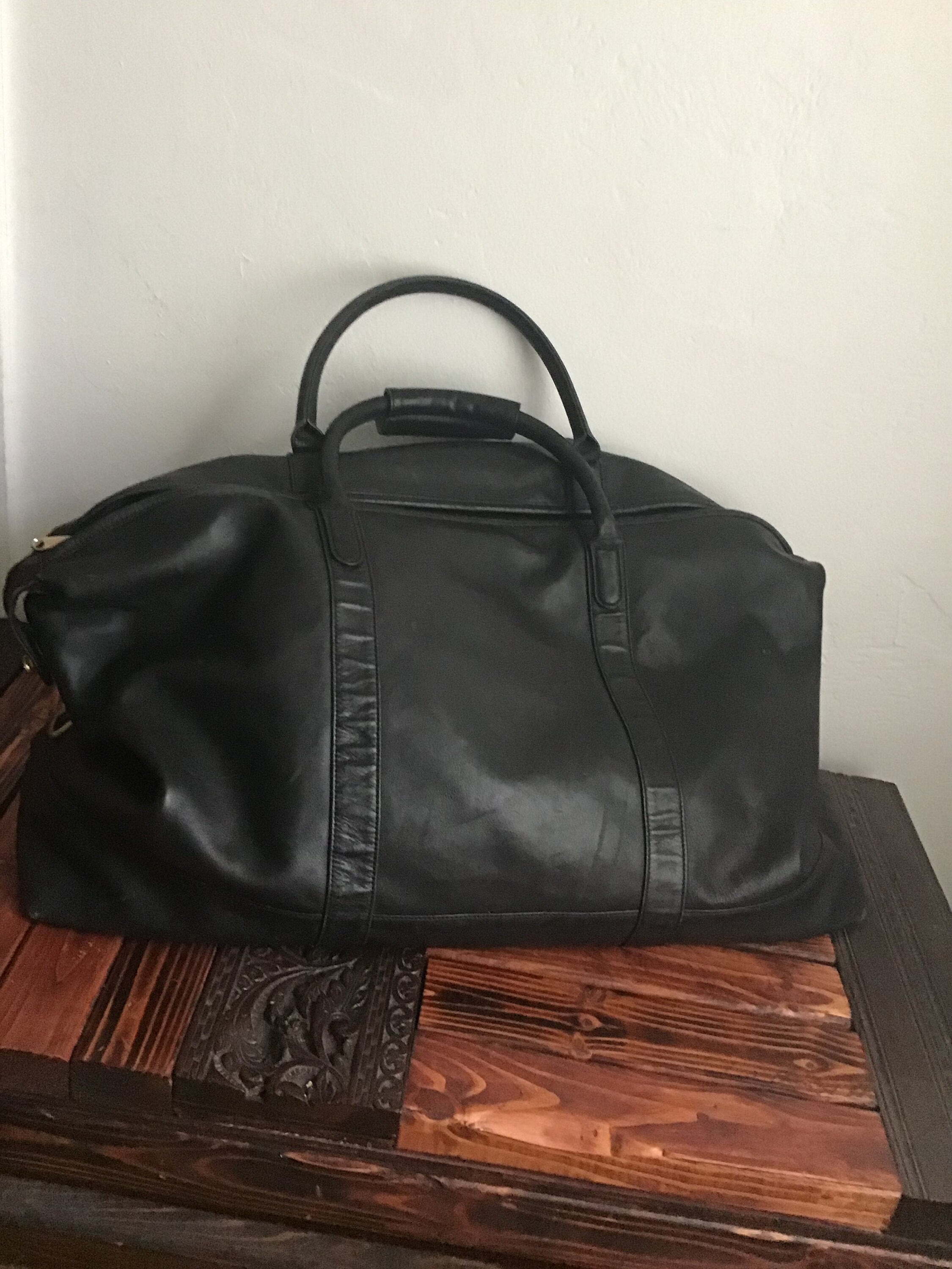 Vintage Coach leather weekend Bag Etsy