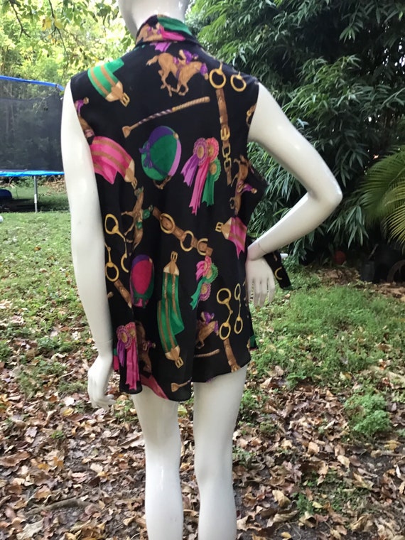 Vintage Lauren sleeveless Blouse - image 7