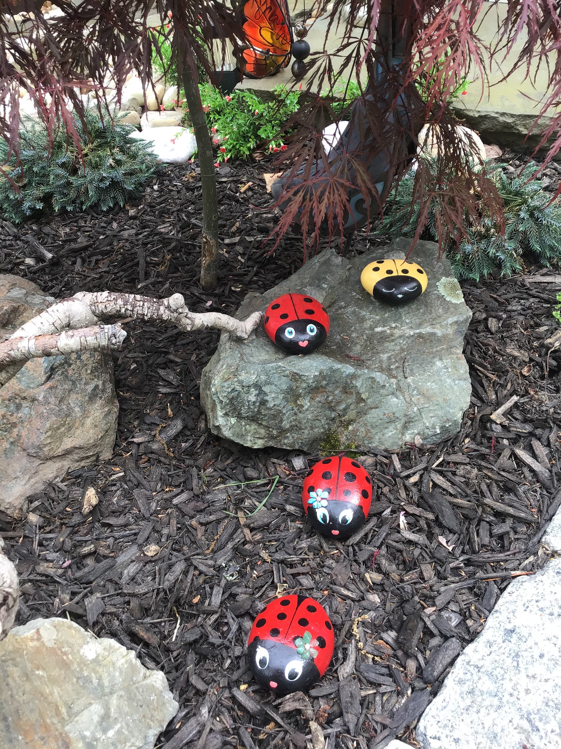 Painted Ladybug Rocks - Etsy