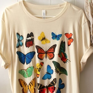 Vintage Butterfly Graphic Tee: Insect Nature Shirt