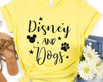 Disney and Dogs Shirt | Dog Mom Shirt | Cute Disney Shirt