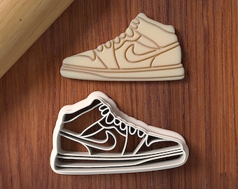 STL File Sneaker Cookie Cutter - Shoe Cookie Cutter - 3D Printed Cookie Cutter