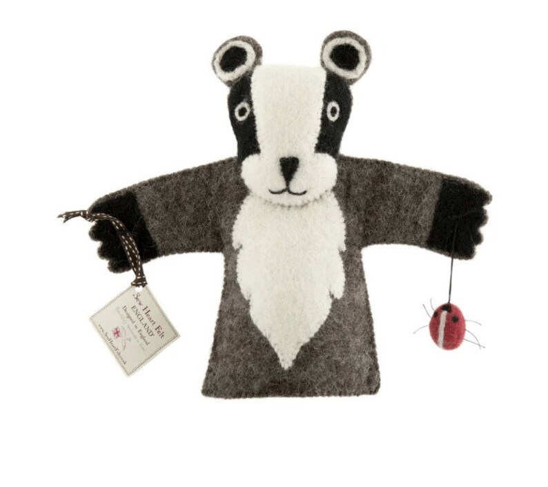 Kids Hand Puppets Handmade With Organic Wool Coloured With Eco Friendly