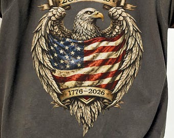 Comfort Colors® Retro USA 250th Anniversary Shirt,  4th of July Tee