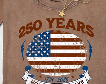 America 250th Anniversary T-Shirt, Vintage USA Flag Comfort Colors Tee