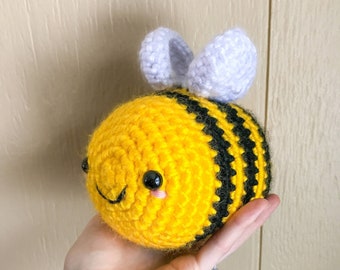 Crocheted Bee Plushie/Stuffed Animal/Amigurumi/Bumblebee