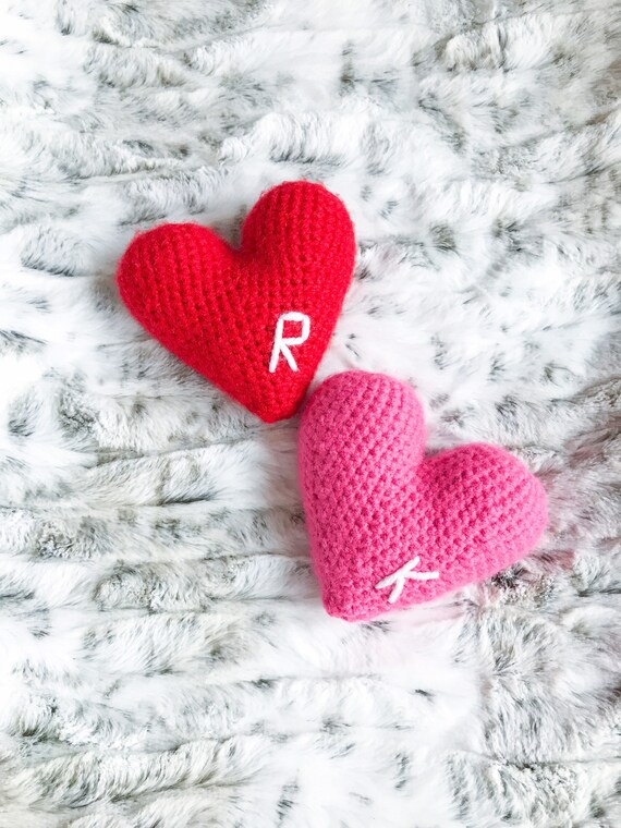 stuffed heart pillow