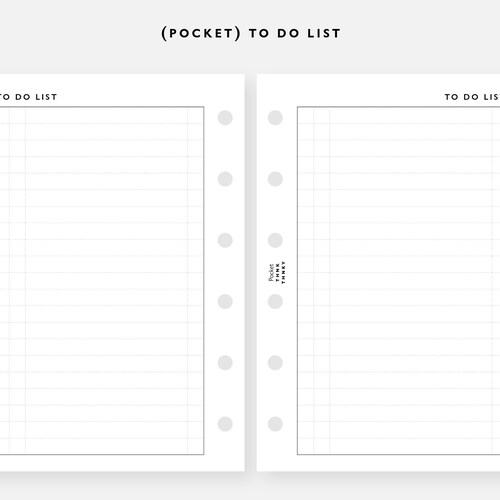 Printable to Do List Pocket Size Daily to Do List Printable - Etsy