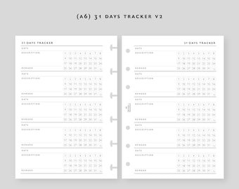 POCKET Size Meal Plan Printable Inserts - Etsy