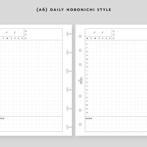 A6 Planner Inserts A6 Daily Inserts Printable A6 Daily - Etsy