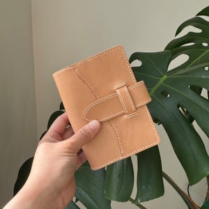 Handmade Pocket (15mm) Compact Size Filofax style Refillable Ring Planner Cover, Genuine leather planner cover, Ready to Ship