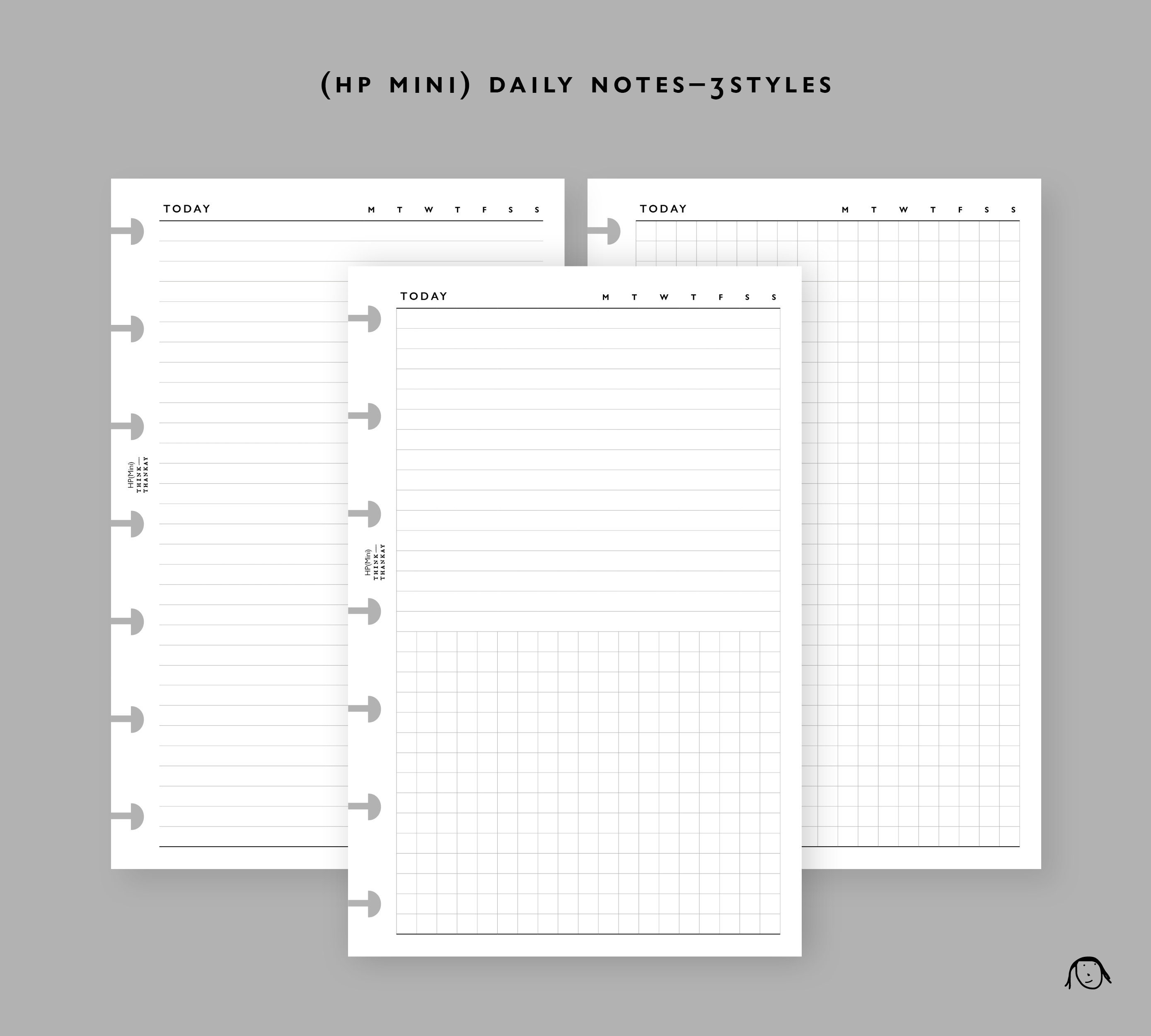 HP Mini Size Printable Inserts Bundle 1 - Etsy