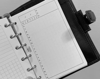 Wkładki kieszonkowe w stylu Hobonichi do druku / kalendarz do druku / segregator ringowy Wkłady do kieszonek Filofax / plik cyfrowy PDF