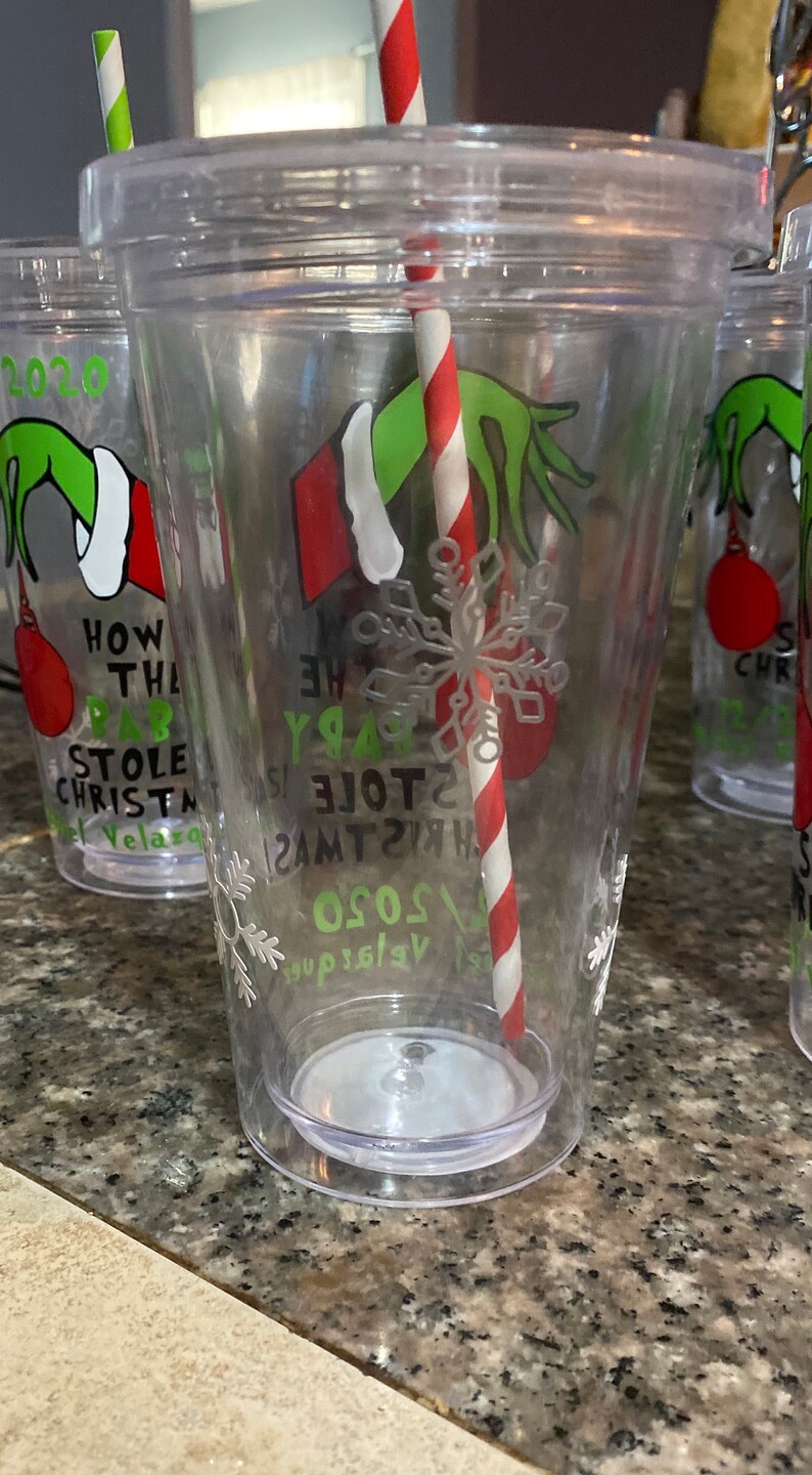 The grinch baby shower favors