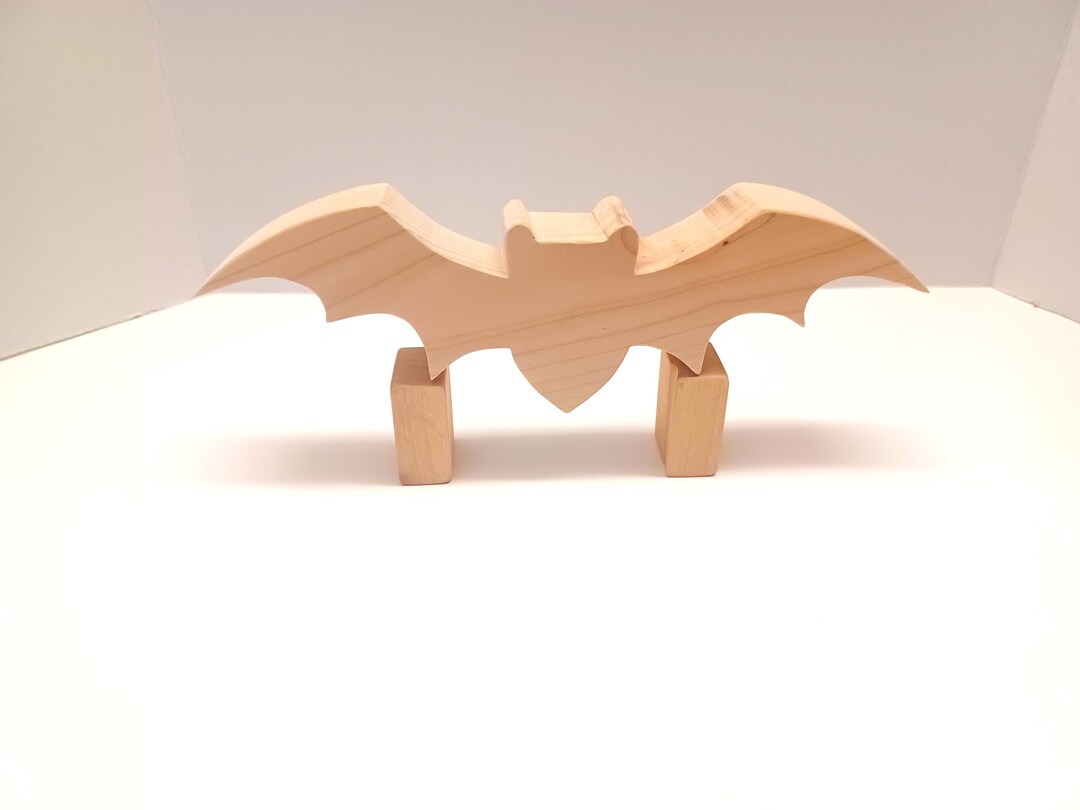Halloween Bat - Handmade Unfinished Wood - Etsy