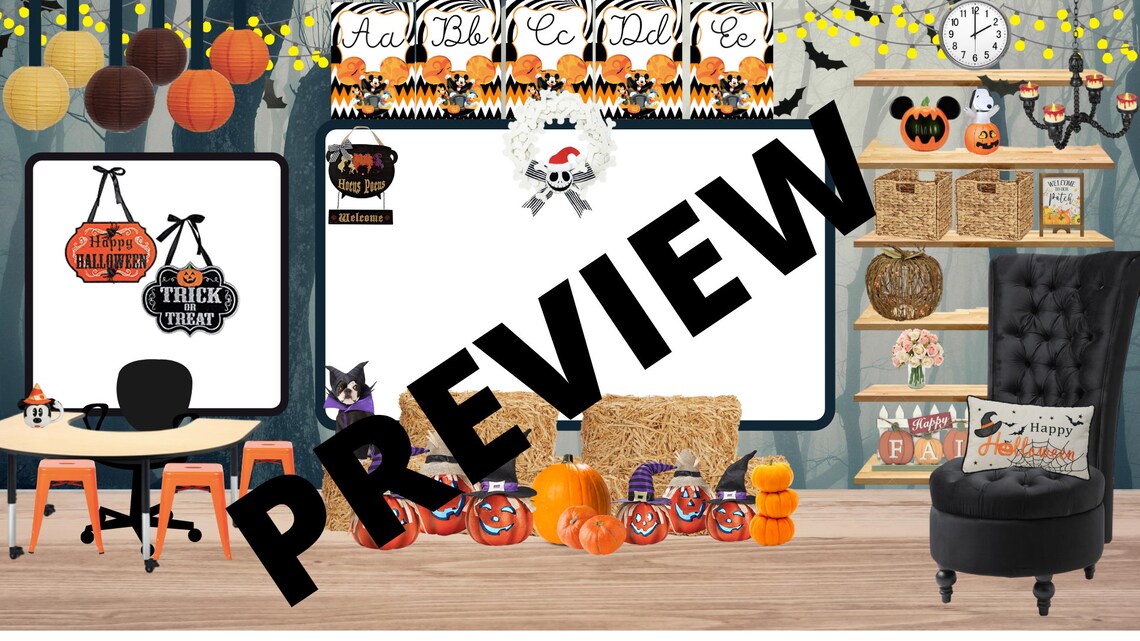Halloween Bitmoji Classroom Etsy